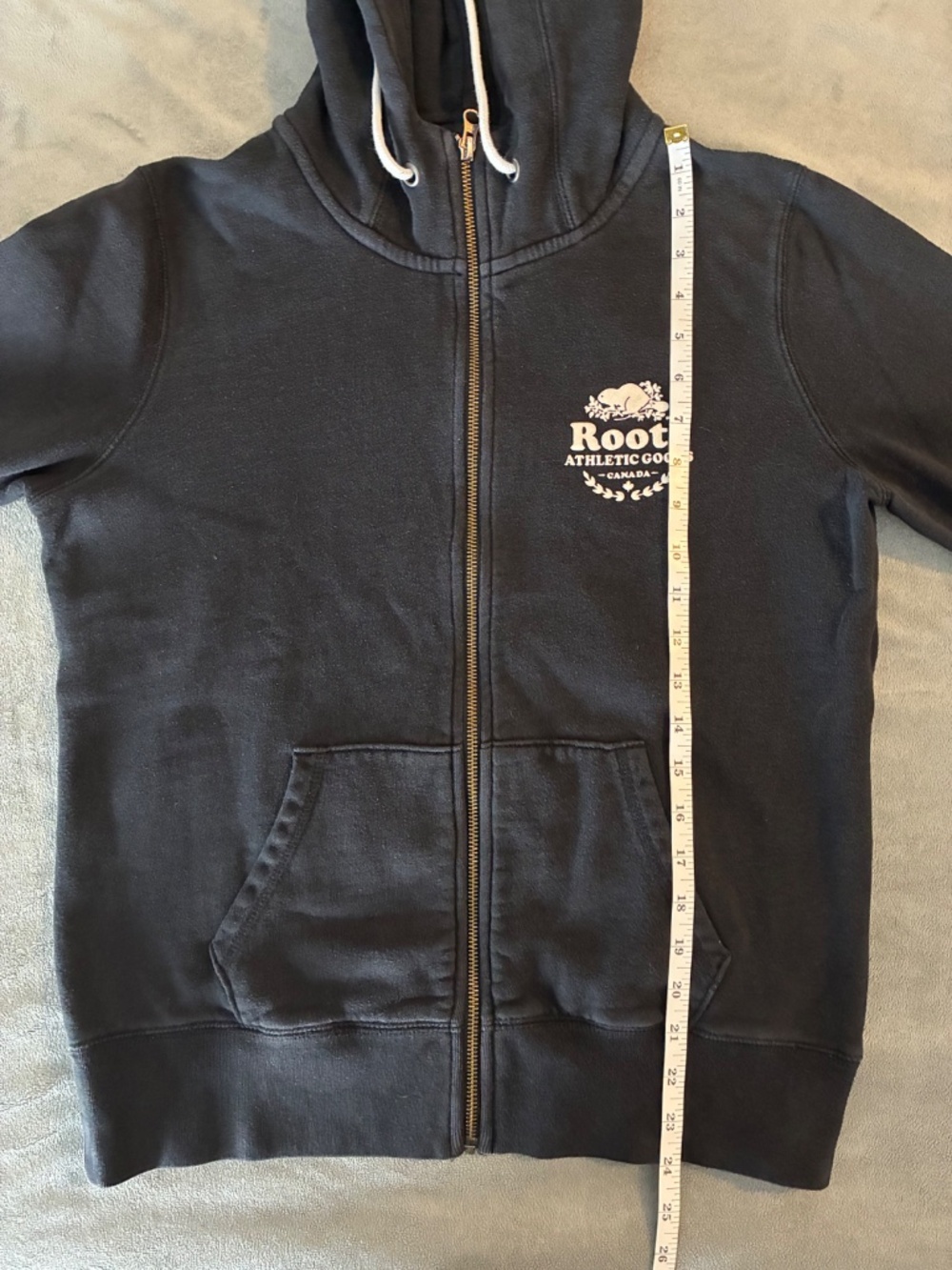Roots Black Athletic Loungewear Hoodie Cottagecore - Picture 8 of 9